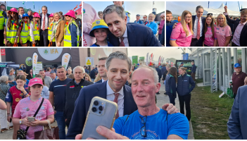 PICTURES: Taoiseach Simon Harris presses the flesh at National Ploughing Championships