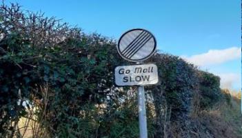 New speed limit sign