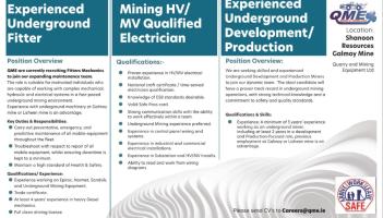 JOB ALERT: QME in Kilkenny is now recruiting for several positions