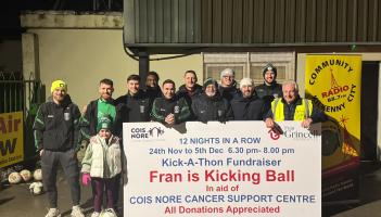 Fran's Kickathon a winner as Kilkenny auctioneer raises funds for Cois Nore