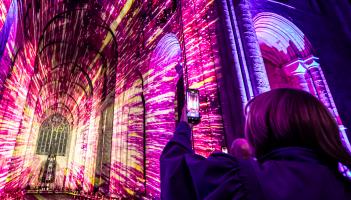 Magical lighting display at St Canice’s Cathedral in Kilkenny
