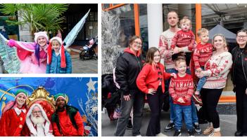 Pictures: Smiles and delight as Santa touches down at Market Cross in Kilkenny