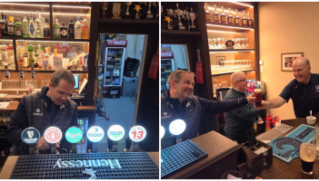 "Pull on it Davy" - Familiar GAA face pulls a few pints at event in Kilkenny clubhouse