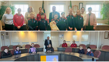 PICTURES: Kilkenny primary school pupils swap the classroom for the council