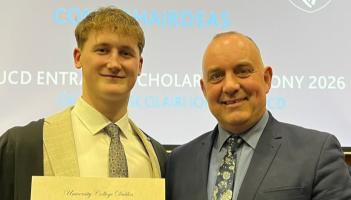 Top marks for former St Kieran's College student as begins UCD adventure