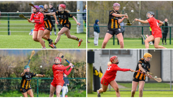 PICTURES: Kilkenny and Cork scrap for crucial camogie league points