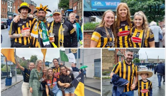 GALLERY: Kilkenny's loyal fans light up the path to rain-soaked Croke Park - who can you spot?