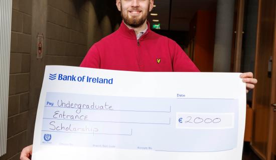 Kilkenny student receives college scholarship after standout Leaving Cert results