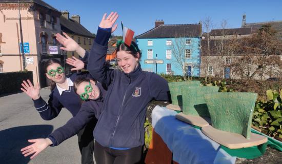 Shamrock-tastic! Kilkenny school designs amazing St Patrick's Day Parade trophies