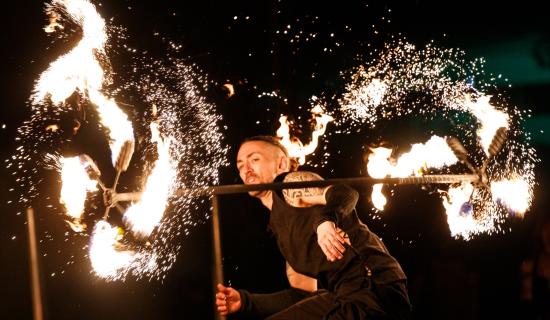 Pictures: St Patrick's festival Fire and Drum show lights up home of Kilkenny GAA