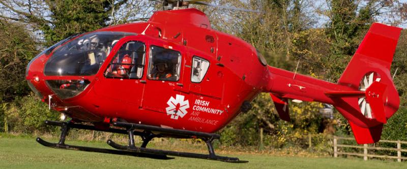 Community Air Ambulance helicopter  to land in  Nowlan Park and Inistioge 