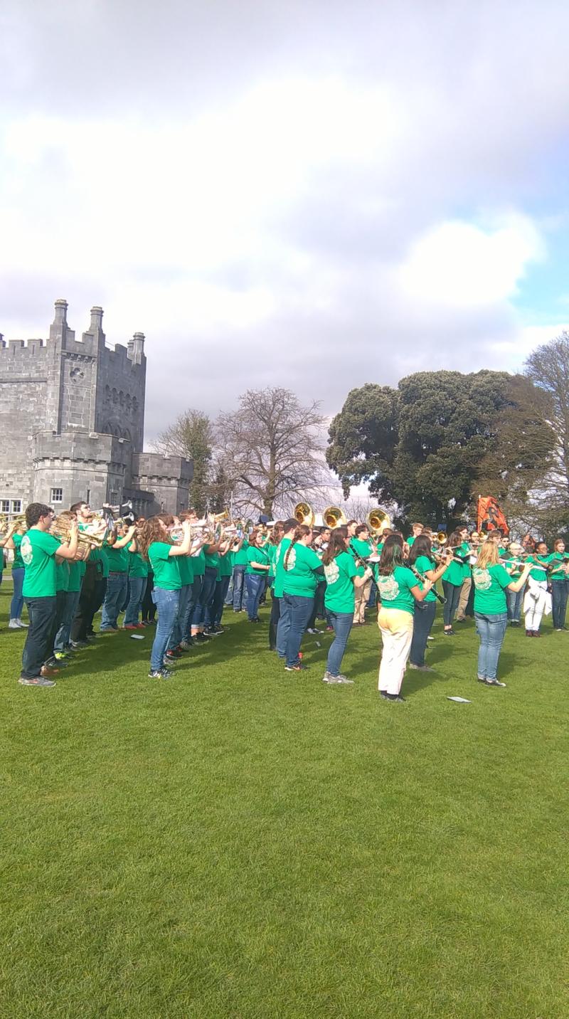 American marching band hit the right notes at Castle Park Kilkenny Live