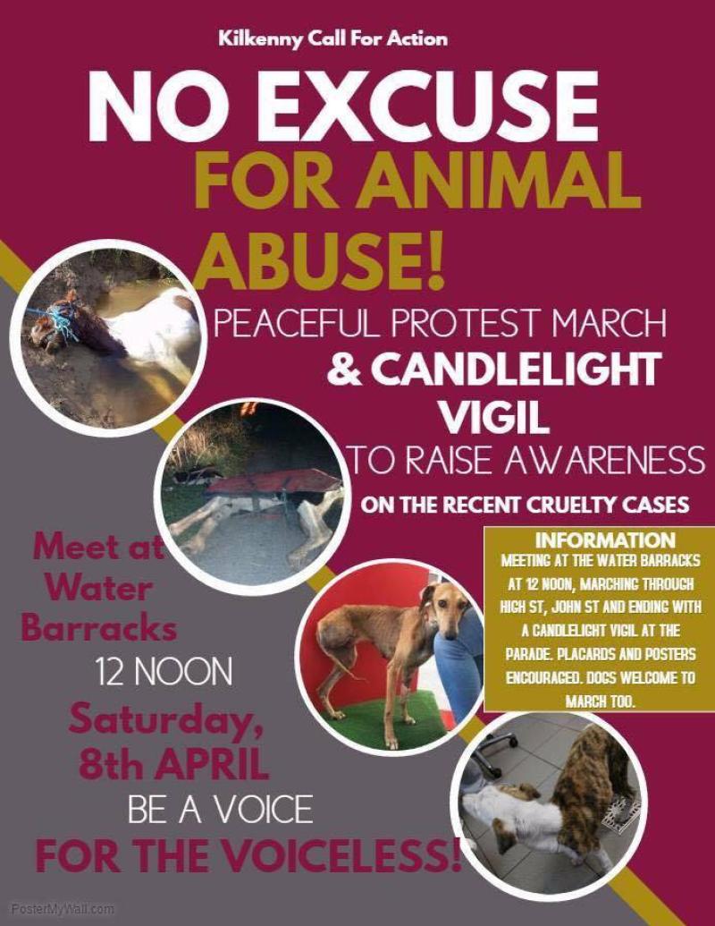 Peaceful protest against animal cruelty organised for next Saturday