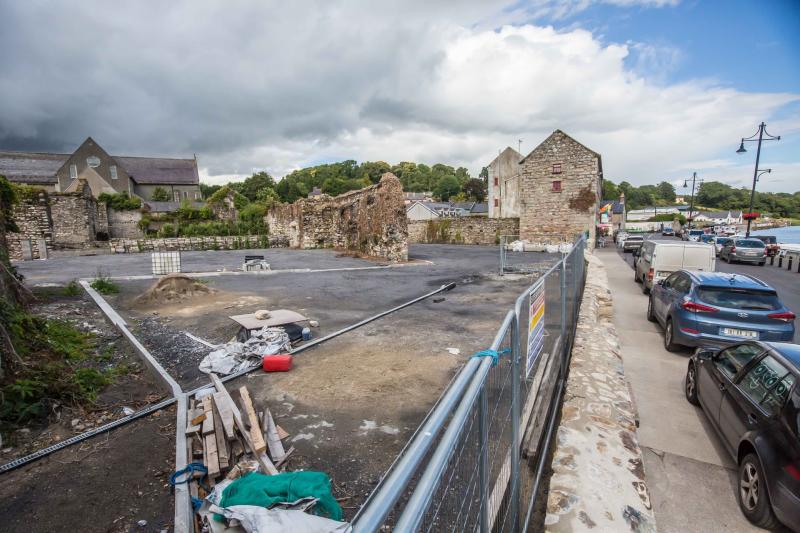 Duiske Abbey precinct exposed
