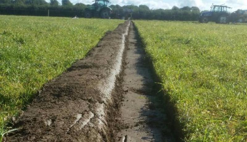 A straight furrow