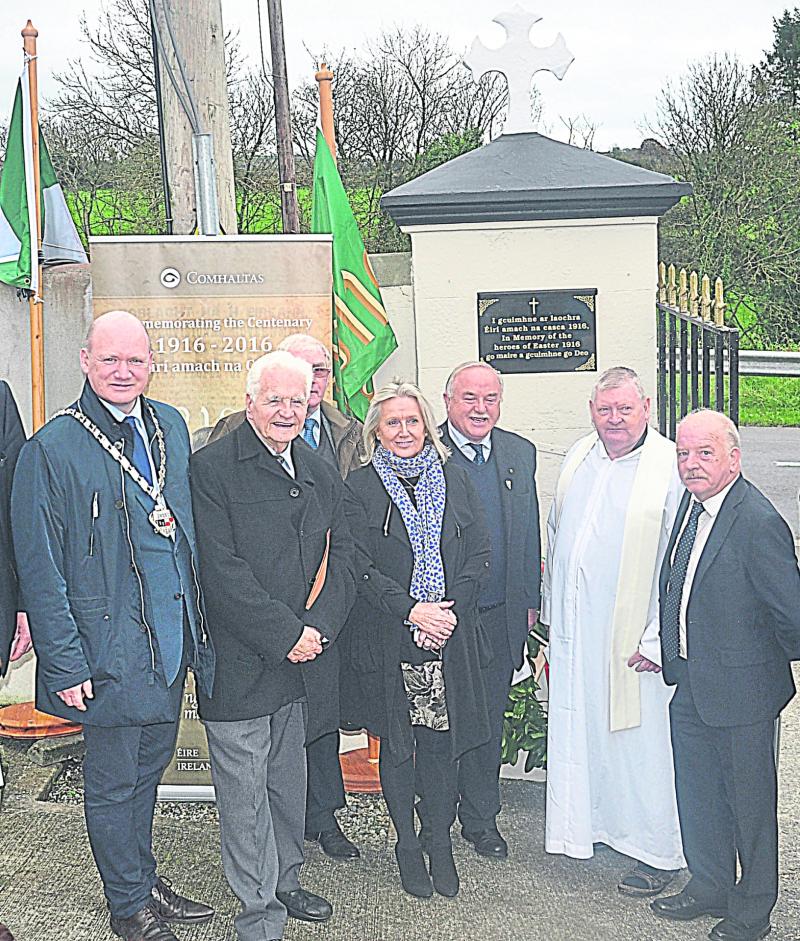 Unveiling ceremony at St Beacon's Mullinavat, Kilkenny remembers 1916 heroes