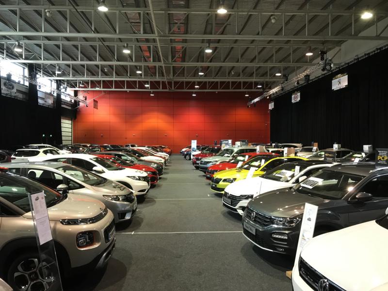 The cars on show