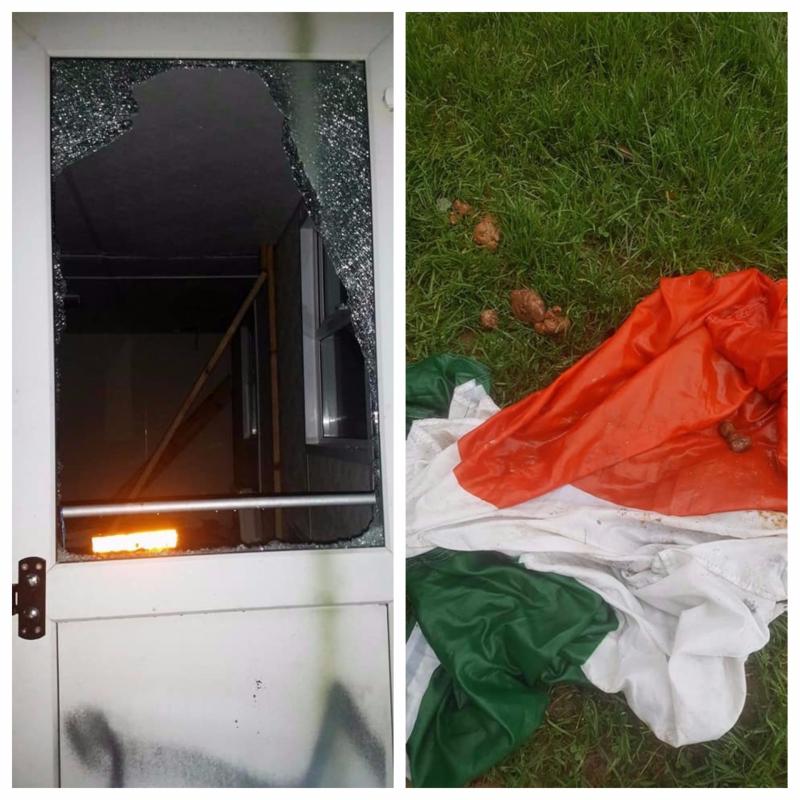 Thugs break  windows at local club