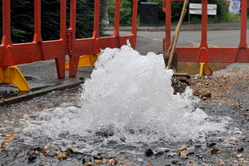 Burst main causes water outage in Kilkenny village