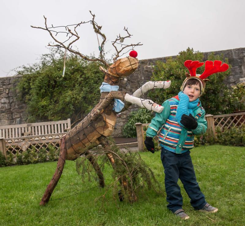 Magical reindeer garden at Rothe House in Kilkenny