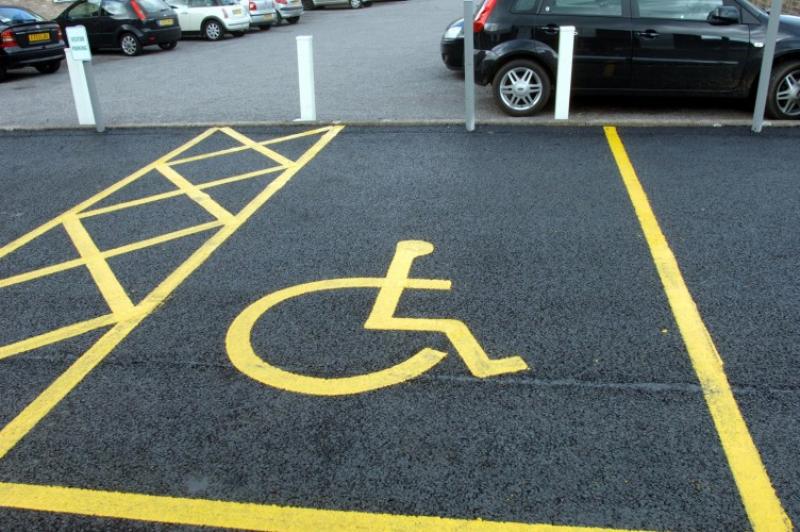 Disabled parking spaces 