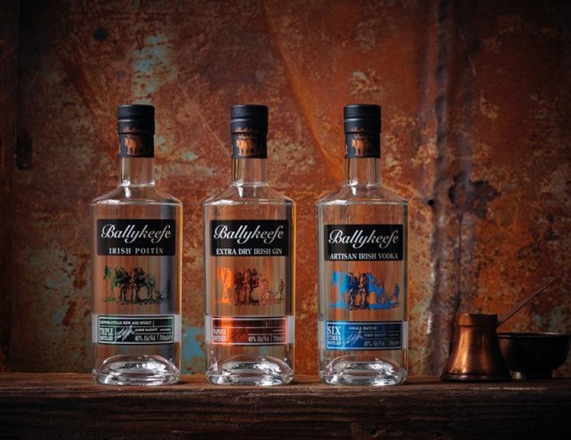Ballykeefe distillery Kilkenny making gin, vodka and poitin