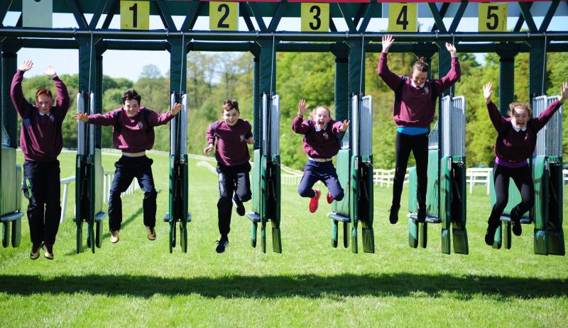 Gowran Park, Kilkenny hosts school children from Kilkenny city, Gowran and Thomastown