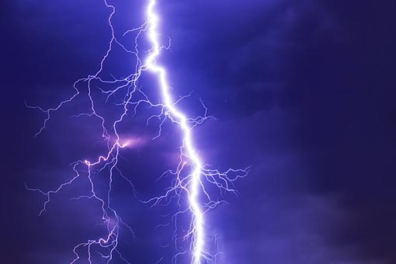 Severe thunderstorm in Kilkenny with status yellow weather warning in place