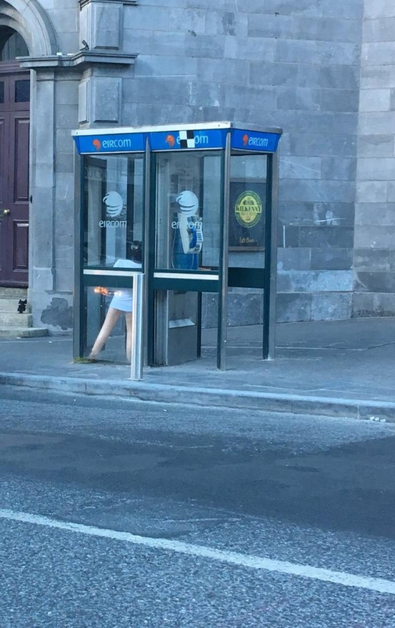 Remnants of hen party in Kilkenny City left in phone booth Kilkenny Live