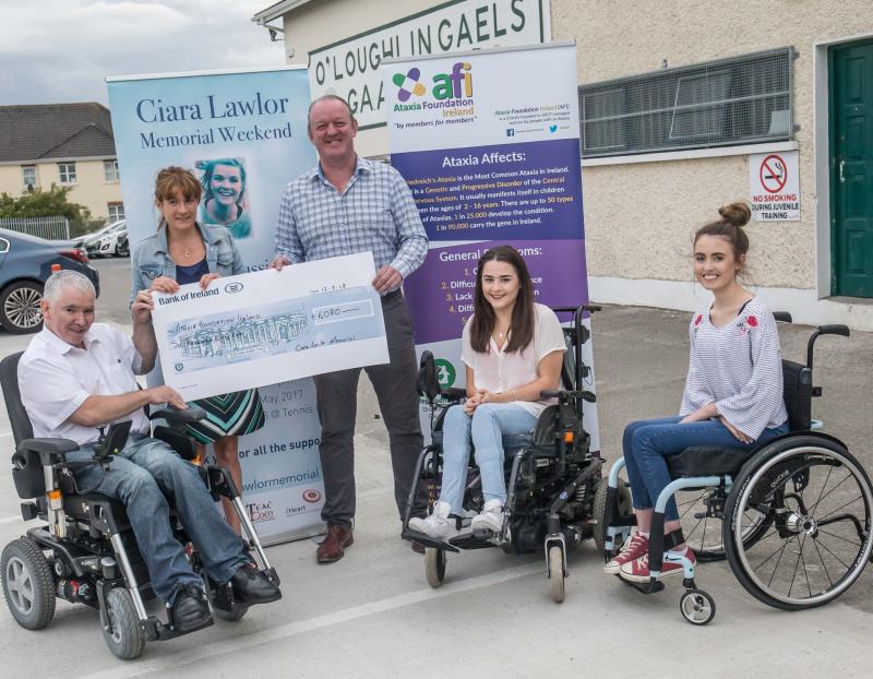 Over €6,000 raised for Ataxia Foundation Ireland from the Ciara Lawlor Memorial Weekend