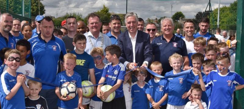 FAI chief John Delaney arrived in Kilkenny bearing gifts for Freebooters
