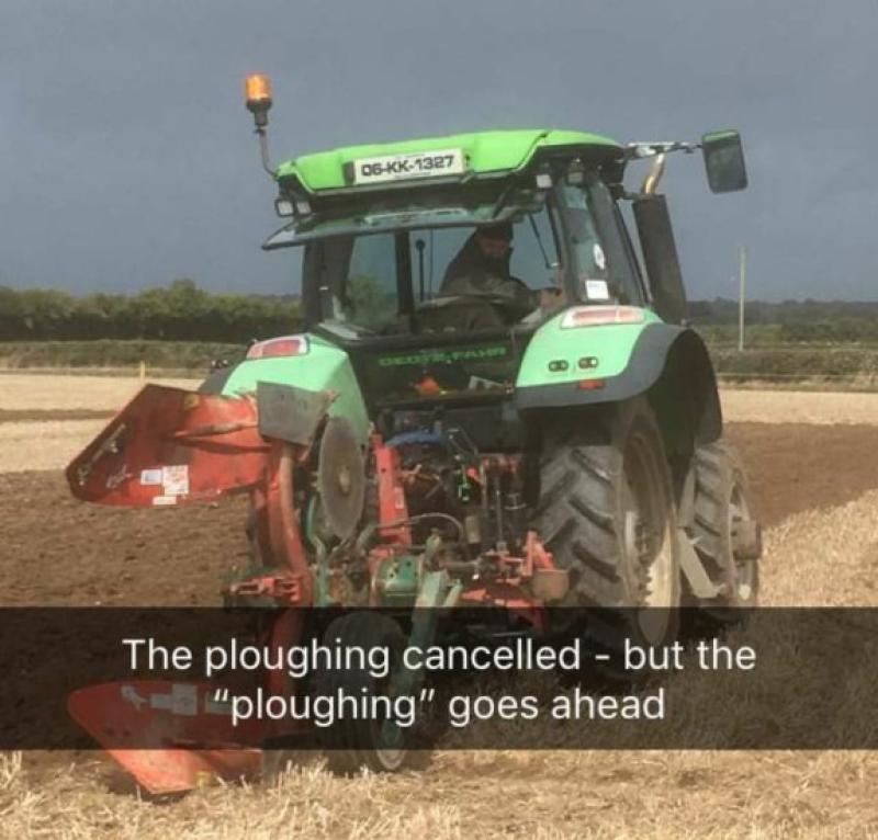 Kilkenny competitors ploughing away