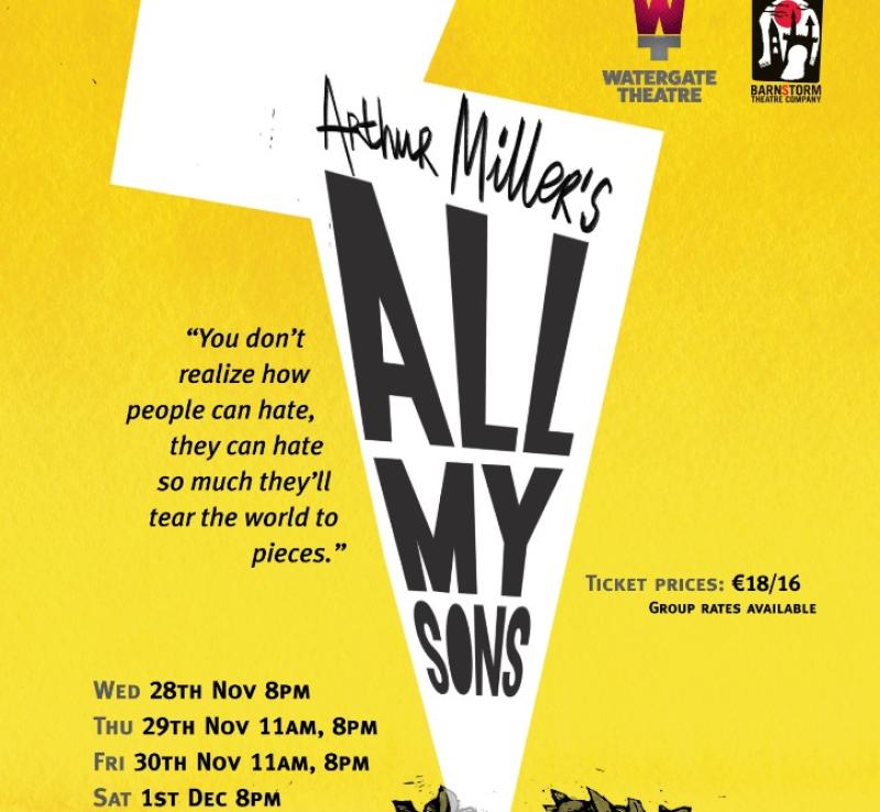 ‘All My Sons’ by Arthur Miller coming to the Watergate Theatre, Kilkenny
