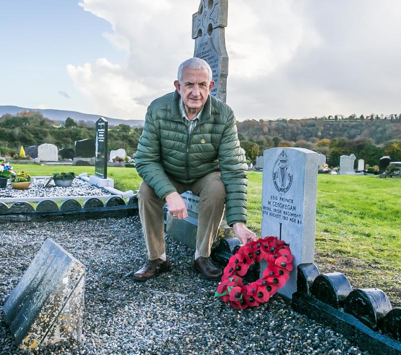 Tribute to the Kilkenny grandfather he never knew
