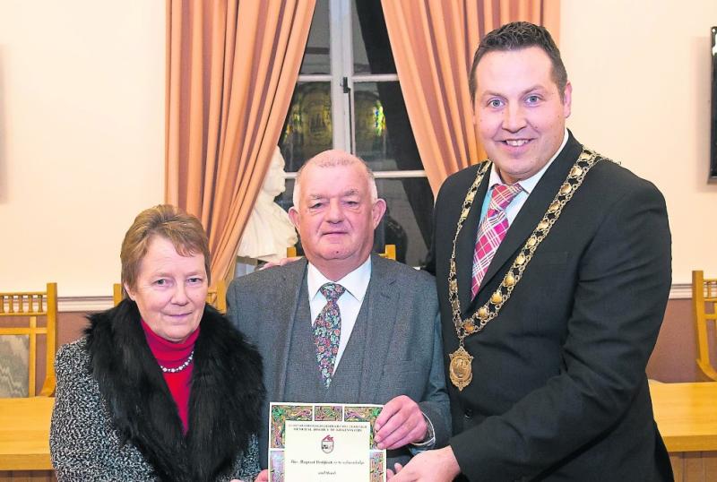 Sound man Joe honoured by Kilkenny Mayor Peter