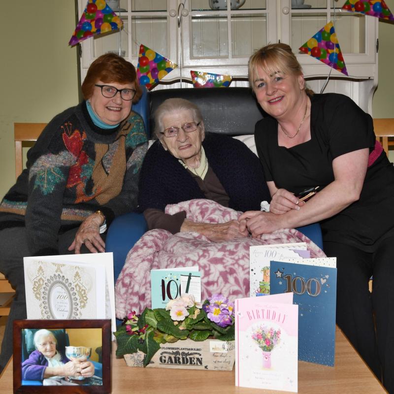 Celebrations at Brookhaven Nursing Home for Muriel's 100th birthday