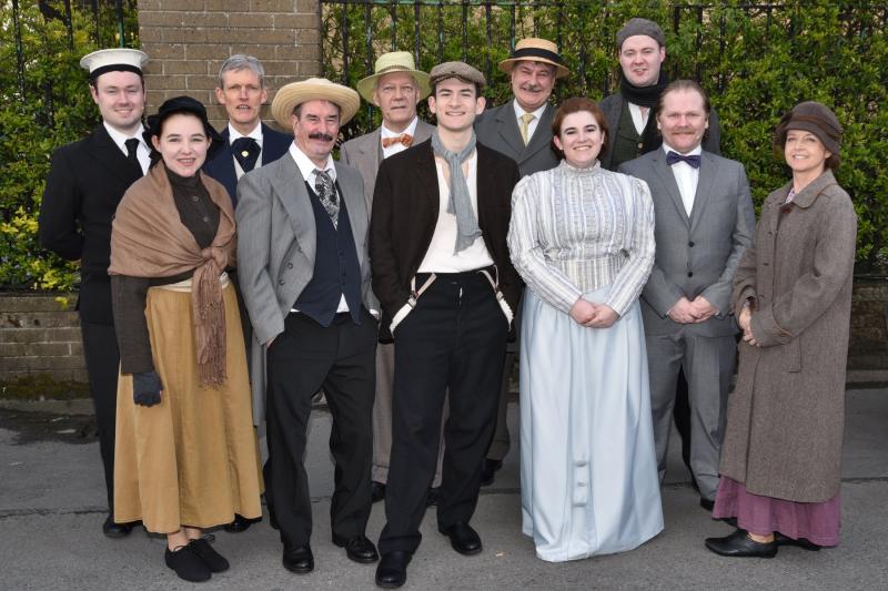 Cast members of Titanic The Musical at the Watergate Theatre, Kilkenny