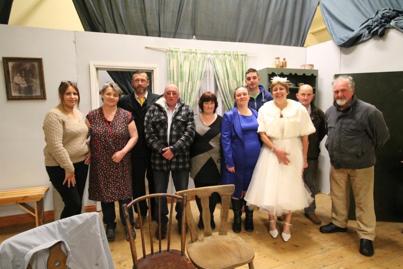 The cast of the Year Of The Hiker  by The Big Tree Players  at Queen of the Universe School Bagenalstown on May 10
