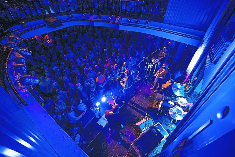 The Set Theatre was packed for the Alejandro Escovedo  gig at the Kilkenny Roots Festival on Sunday night PICTURE: Karol Ryan 