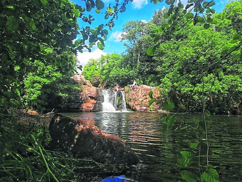 Poulanassy Waterfall, Mullivat in south Kilkenny