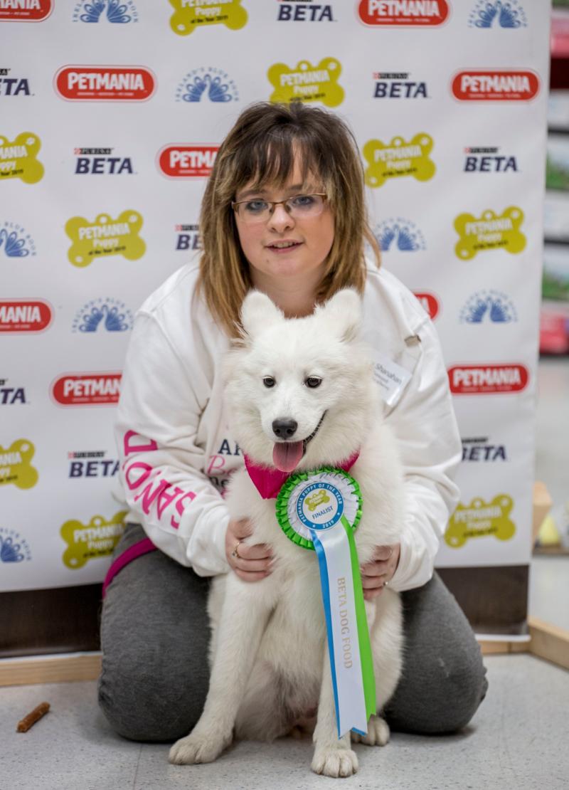 Bella Kilkenny puppy of the year with her owner Helen Shanahan at the Grand Final