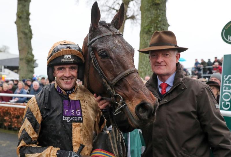Invitation Only winning the Goffs Thyestes Chase at                      Carlow/Kilkenny Regional summary Gowran Park for Ruby Walsh and Kilkenny man Willie Mullins  who trains in County Carlow