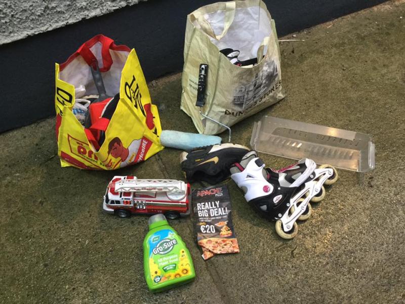 Underwear and raw bacon amongst rubbish found in Kilkenny clean-up 