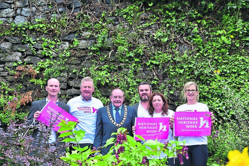 Dolores Walsh,  Dearbhala Ledwidge, Heritage Officer, Ian Doyle,Heritage Council, Liam Mannix, Irish Walled Towns Network Coordinator, Simon Walton, Kilkenny City Engineer  and Mayor Martin Brett 