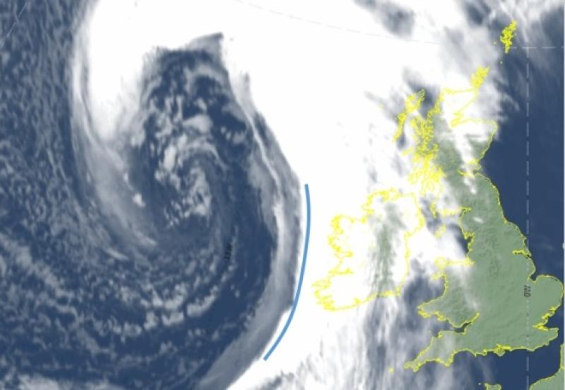 WATCH: Storm Brendan sends trampoline on M7 motorway 