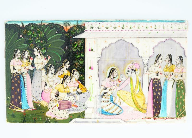 This Harem scene with grandees, musicians and singers on ivory at Sheppards of Durrow next Tuesday