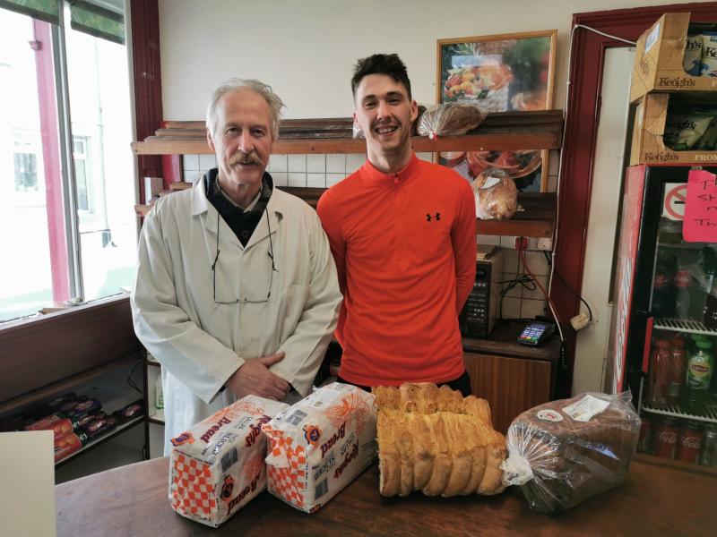 Master baker, Billy Keogh with his on Eric in Keogh’s Model Bakery, Callan, Kilkenny. Eric is the fourth generation of the family to enter the bakery trade in the town