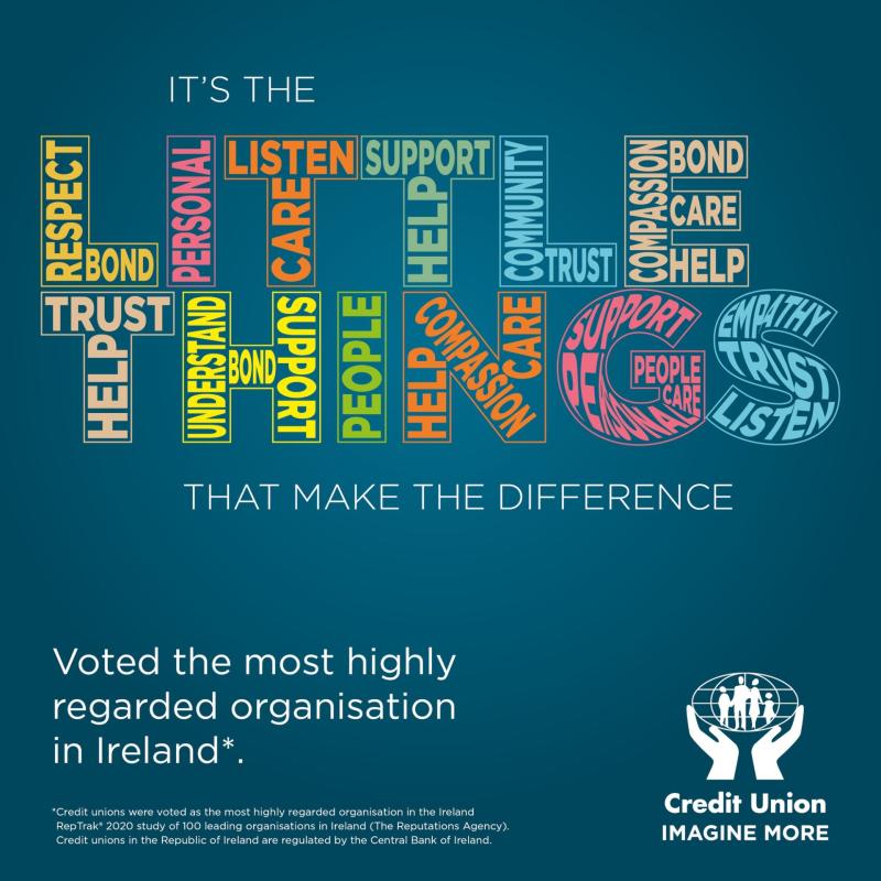 Credit Unions - most trusted organisation in Ireland according to latest study