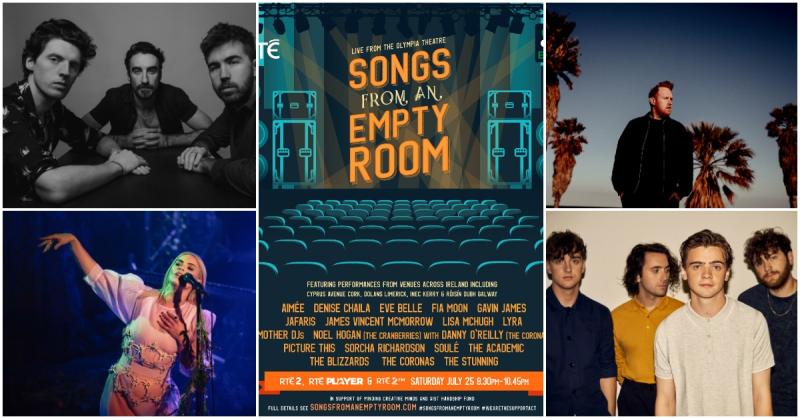 RTÉ to broadcast one-off live music special featuring top Irish bands and artists later this month