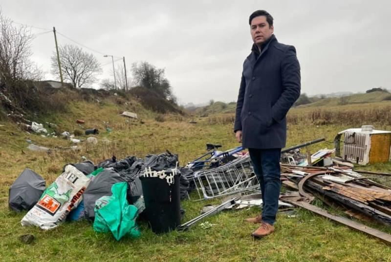Butchered pig, furniture and household waste dumped at Dalys Hill in Kilkenny